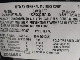 2002 GMC Envoy SLT with VIN 1GKDT13S622506181, listed as a IAAI auction lot 41986061 with 212,583 mi miles. Bid and sale history available at carsss.com. Image 9.