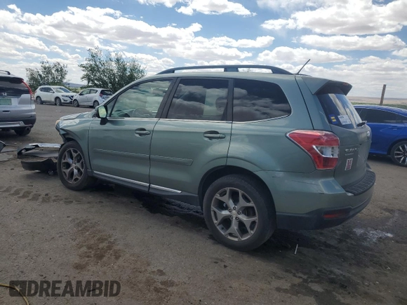 2015 Subaru Forester Touring z VIN JF2SJAUC9FH489669, wystawiony jako Copart lot #55339775 z przebiegiem 114 814 mil mil oraz Szkoda całkowita • Salvage title. Historia ofert i sprzedaży dostępna na DreamBid. Obrazek 2.