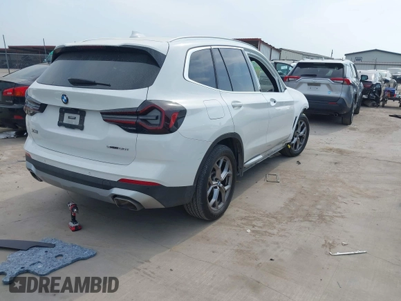2023 BMW X3 sDrive30i with VIN 5UX43DP07P9P65068, listed as a IAAI auction lot 41935656 with 23,919 mi miles and . Bid and sale history available at DreamBid. Image 4.