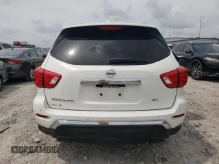 2019 Nissan Pathfinder SV z VIN 5N1DR2MN0KC620658, wystawiony jako Copart lot #55607245 z przebiegiem 114 049 mil mil oraz Szkoda całkowita • Salvage title. Historia ofert i sprzedaży dostępna na DreamBid. Obrazek 6.