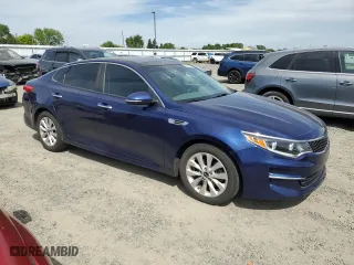 2016 Kia Optima EX with VIN 5XXGU4L36GG014428, listed as a Copart auction lot 53052535 with 204,675 mi miles and Salvage Title. Bid and sale history available at carsss.com. Image 4.