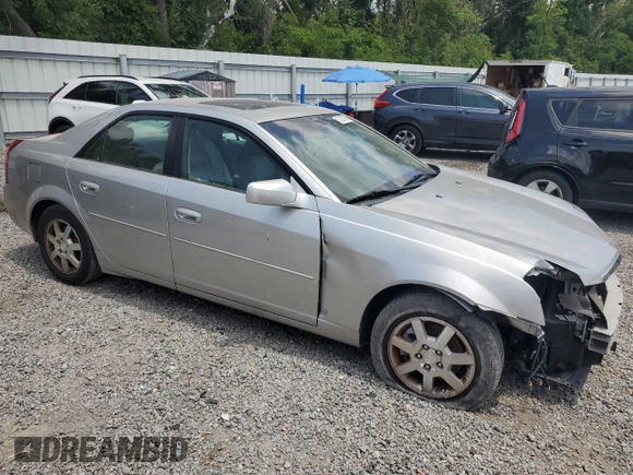 2006 Cadillac CTS with VIN 1G6DM57T860124659, listed as a Copart auction lot 57287985 with 141,162 mi miles and Salvage title. Bid and sale history available at DreamBid. Image 4.