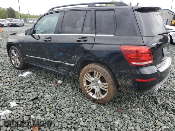 2015 Mercedes-Benz GLK with VIN WDCGG5HB4FG346592, listed as a Copart auction lot 52861185 with 107,369 mi miles and Salvage Title. Bid and sale history available at carsss.com. Image 2.