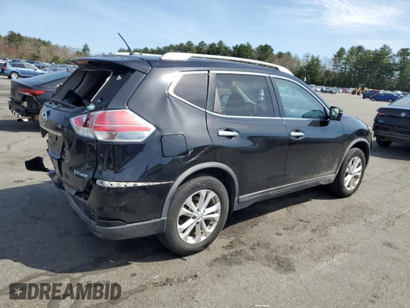 2016 Nissan Rogue SV with VIN KNMAT2MV4GP673100, listed as a Copart auction lot 53835905 with 109,158 mi miles and Salvage Title. Bid and sale history available at carsss.com. Image 3.