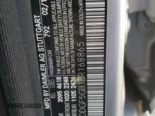 2011 Mercedes-Benz C 350 Sport with VIN WDDGF5GB1BR168865, listed as a Copart auction lot 42651305 with 54,528 mi miles and Salvage title. Bid and sale history available at DreamBid. Image 15.