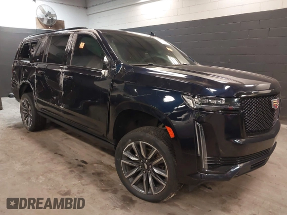 2022 Cadillac Escalade ESV Sport Platinum with VIN 1GYS4RKL4NR244529, listed as a IAAI auction lot 41071149 with 50,641 mi miles and . Bid and sale history available at DreamBid. Image 1.