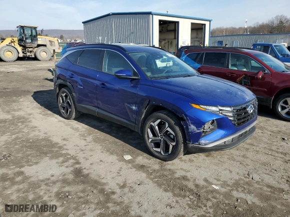 2023 Hyundai Tucson SEL with VIN 5NMJFCAE8PH282333, listed as a Copart auction lot 45543595 with 7,927 mi miles and Salvage Title. Bid and sale history available at carsss.com. Image 4.