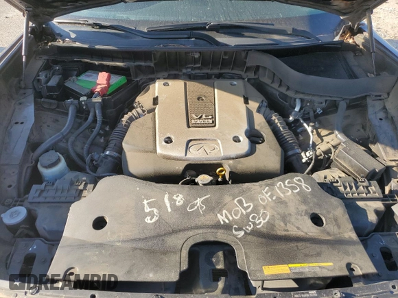 2013 Infiniti FX with VIN JN8CS1MU8DM142268, listed as a Copart auction lot 49407675 with 123,836 mi miles and Salvage Title. Bid and sale history available at carsss.com. Image 12.