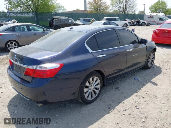 2013 Honda Accord EX-L with VIN 1HGCR2F89DA031843, listed as a IAAI auction lot 42108077 with 154,419 mi miles and . Bid and sale history available at DreamBid. Image 4.