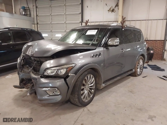 2017 Infiniti QX80 with VIN JN8AZ2NC3H9430111, listed as a IAAI auction lot 40942208 with 180,521 mi miles. Bid and sale history available at carsss.com. Image 18.