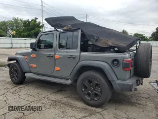 2019 Jeep Wrangler Unlimited Sport S with VIN 1C4HJXDG4KW621287, listed as a Copart auction lot 63123175 with 86,412 mi miles and Salvage title. Bid and sale history available at DreamBid. Image 2.