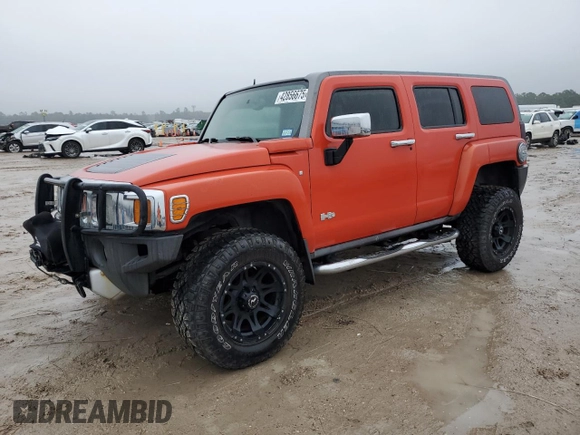 2009 Hummer H3 SUV Luxury with VIN 5GTEN13E098106976, listed as a Copart auction lot 42856675 with 147,582 mi miles and Clean Title. Bid and sale history available at carsss.com. Image 1.