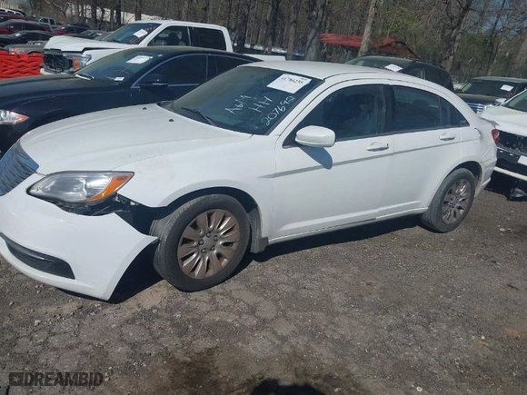 2014 Chrysler 200 LX with VIN 1C3CCBAB5EN207692, listed as a IAAI auction lot 41786255 with 180,538 mi miles. Bid and sale history available at carsss.com. Image 2.