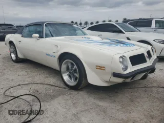 1974 Pontiac Firebird z VIN 2V87X4N121706, wystawiony jako Copart lot #77156494 z przebiegiem 2359 mil mil oraz Nie do naprawy. Historia ofert i sprzedaży dostępna na DreamBid. Obrazek 4.