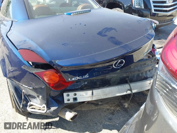 2005 Lexus SC with VIN JTHFN48Y550070516, listed as a IAAI auction lot 41663781 with Not Provided miles. Bid and sale history available at carsss.com. Image 16.