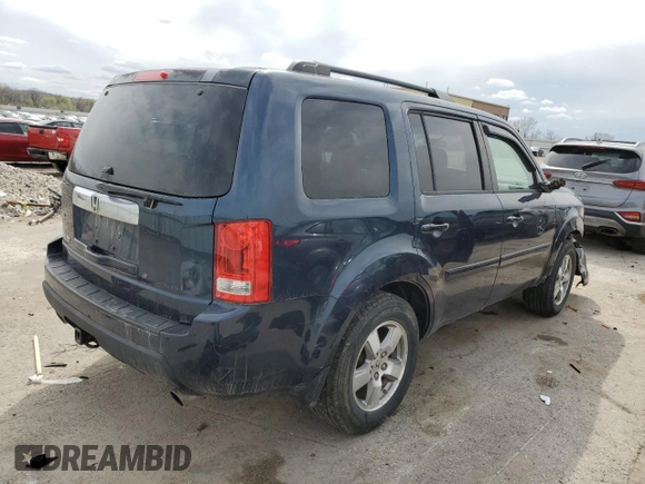 2009 Honda Pilot EX with VIN 5FNYF48419B044782, listed as a Copart auction lot 51467735 with 183,292 mi miles and Salvage Title. Bid and sale history available at carsss.com. Image 3.