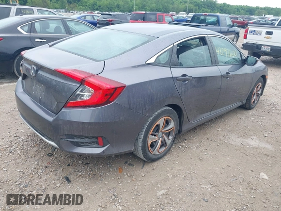 2020 Honda Civic LX z VIN 19XFC2F66LE012481, wystawiony jako IAAI lot #42297600 z przebiegiem 56 602 mil mil oraz . Historia ofert i sprzedaży dostępna na DreamBid. Obrazek 4.