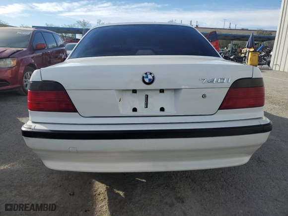 2000 BMW 7 Series 740iA with VIN WBAGG8341YDN78262, listed as a Copart auction lot 77690714 with 217,607 mi miles and Salvage Title. Bid and sale history available at carsss.com. Image 6.