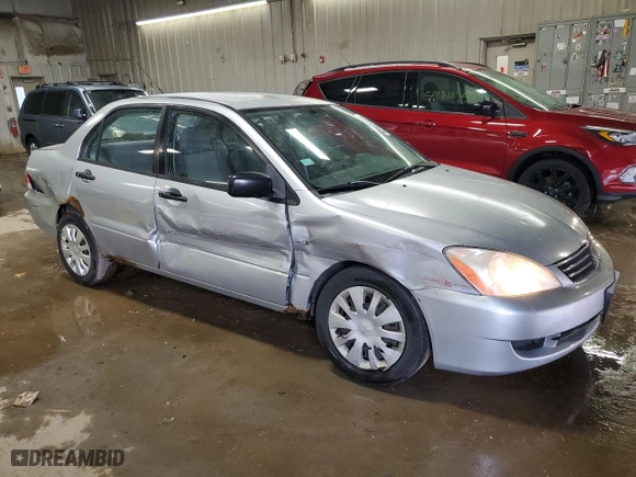 2006 Mitsubishi Lancer ES with VIN JA3AJ26E36U065974, listed as a Copart auction lot 52081885 with 201,728 mi miles and Salvage Title. Bid and sale history available at carsss.com. Image 4.