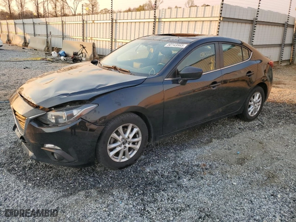 2016 Mazda Mazda3 i Touring with VIN 3MZBM1W72GM250903, listed as a Copart auction lot 50143565 with 159,022 mi miles and Salvage Title. Bid and sale history available at carsss.com. Image 1.