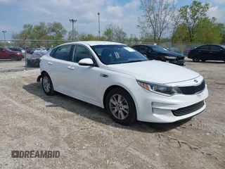 2018 Kia Optima S with VIN 5XXGT4L33JG198575, listed as a IAAI auction lot 42165133 with 44,808 mi miles and . Bid and sale history available at DreamBid. Image 1.