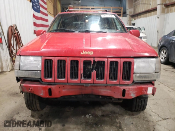 1996 Jeep Grand Cherokee Limited with VIN 1J4GZ78Y3TC186413, listed as a Copart auction lot 82370854 with 261,630 mi miles and Salvage Title. Bid and sale history available at carsss.com. Image 5.
