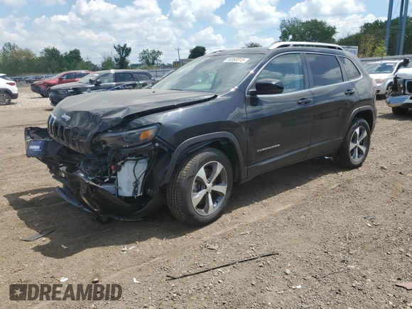 2021 Jeep Cherokee Limited z VIN 1C4PJMDX4MD229726, wystawiony jako Copart lot #56583315 z przebiegiem 46 704 mil mil oraz Szkoda całkowita • Salvage title. Historia ofert i sprzedaży dostępna na DreamBid. Obrazek 1.