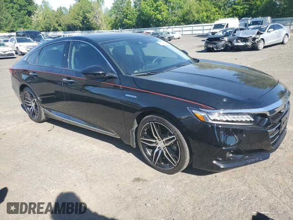 2021 Honda Accord Touring with VIN 1HGCV3F91MA007630, listed as a Copart auction lot 55778435 with 44,491 mi miles and Salvage title. Bid and sale history available at DreamBid. Image 4.