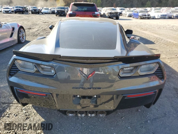 2017 Chevrolet Corvette Z06 3LZ with VIN 1G1YU2D60H5604768, listed as a Copart auction lot 77323684 with 0 mi miles and Non Repairable. Bid and sale history available at carsss.com. Image 6.