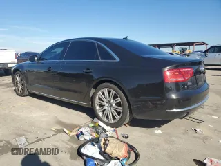2014 Audi A8 3.0T with VIN WAURGAFD7EN011250, listed as a Copart auction lot 83664654 with 102,924 mi miles and Salvage title. Bid and sale history available at DreamBid. Image 2.