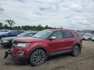 2016 Ford Explorer Platinum z VIN 1FM5K8HT0GGC96650, wystawiony jako Copart lot #58427945 z przebiegiem 129 381 mil mil oraz Szkoda całkowita • Salvage title. Historia ofert i sprzedaży dostępna na DreamBid. Obrazek 1.