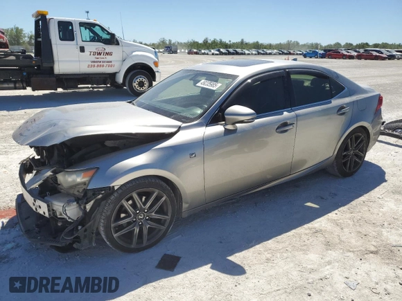 2015 Lexus IS 250 with VIN JTHBF1D23F5056016, listed as a Copart auction lot 49235985 with 192,290 mi miles and Salvage title. Bid and sale history available at DreamBid. Image 1.