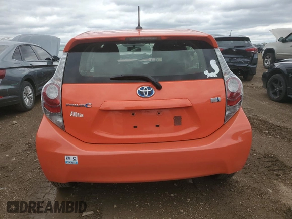 2014 Toyota Prius One with VIN JTDKDTB38E1073950, listed as a Copart auction lot 53983465 with 109,222 mi miles and Salvage Title. Bid and sale history available at DreamBid. Image 6.