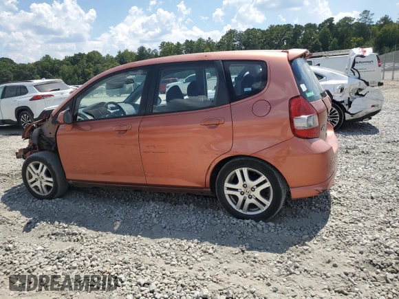 2007 Honda Fit Sport with VIN JHMGD38667S047110, listed as a Copart auction lot 69097094 with 231,662 mi miles and Salvage Title. Bid and sale history available at carsss.com. Image 2.