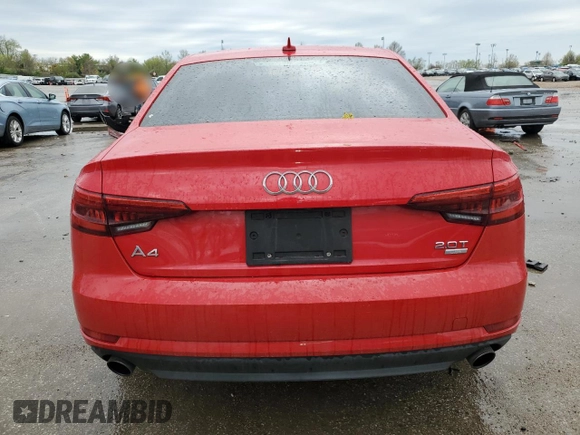 2017 Audi A4 ultra Premium with VIN WAUGMAF48HN070800, listed as a Copart auction lot 51432535 with 124,311 mi miles and Salvage Title. Bid and sale history available at carsss.com. Image 6.