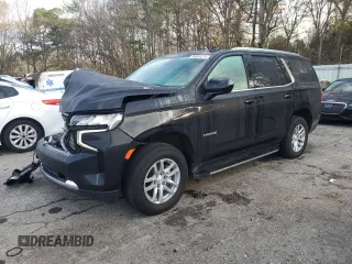 2022 Chevrolet Tahoe LT with VIN 1GNSKNKD7NR216745, listed as a Copart auction lot 86855214 with 77,033 mi miles and Salvage title. Bid and sale history available at DreamBid. Image 1.