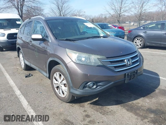 2014 Honda CR-V EX-L with VIN 2HKRM4H75EH718660, listed as a IAAI auction lot 41777405 with 82,956 mi miles. Bid and sale history available at carsss.com. Image 1.