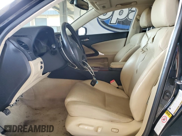 2007 Lexus IS 350 with VIN JTHBE262372012011, listed as a Copart auction lot 63814275 with 133,177 mi miles and Salvage title. Bid and sale history available at DreamBid. Image 7.