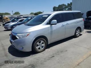 2013 Nissan Quest SV with VIN JN8AE2KP5D9068179, listed as a Copart auction lot 60912545 with 180,511 mi miles and Salvage title. Bid and sale history available at DreamBid. Image 1.