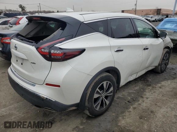 2020 Nissan Murano S with VIN 5N1AZ2AS7LN142872, listed as a Copart auction lot 85554314 with 32,293 mi miles and Salvage Title. Bid and sale history available at DreamBid. Image 3.