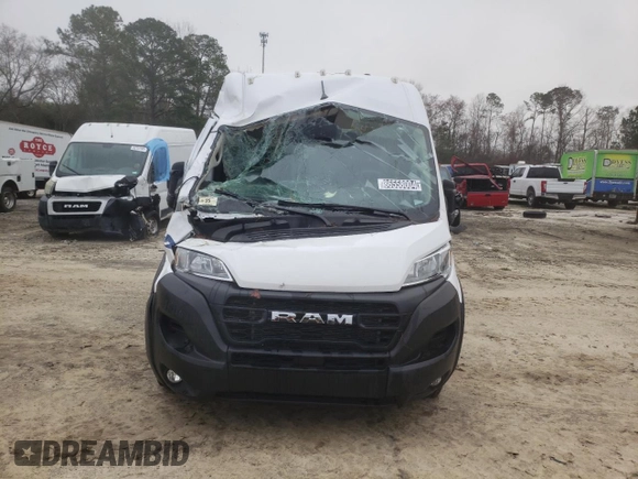 2023 Ram ProMaster Cargo with VIN 3C6MRVHG5PE574334, listed as a Copart auction lot 46721965 with 17,584 mi miles and Clean Title. Bid and sale history available at carsss.com. Image 5.