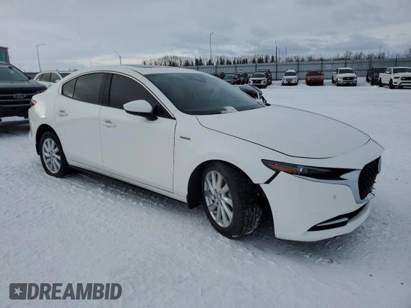 2021 Mazda 3 2.5 Turbo with VIN JM1BPBAY5M1308950, listed as a Copart auction lot 87502495 with 62,843 mi miles and Salvage Title. Bid and sale history available at DreamBid. Image 4.