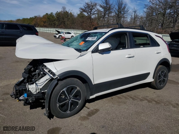 2023 Kia Niro EX with VIN KNDCR3LE1P5057235, listed as a Copart auction lot 49715685 with 0 mi miles and Salvage Title. Bid and sale history available at carsss.com. Image 1.
