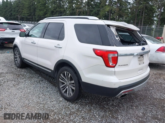 2017 Ford Explorer Platinum z VIN 1FM5K8HT3HGB64709, wystawiony jako IAAI lot #42482266 z przebiegiem 241 573 mil mil oraz . Historia ofert i sprzedaży dostępna na DreamBid. Obrazek 3.