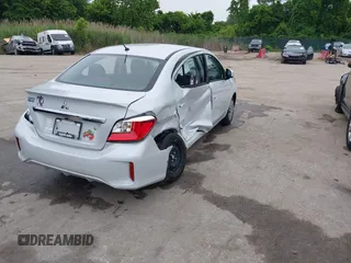 2024 Mitsubishi Mirage ES with VIN ML32FUFJ9RHF09183, listed as a IAAI auction lot 42383723 with 480 mi miles and . Bid and sale history available at DreamBid. Image 4.
