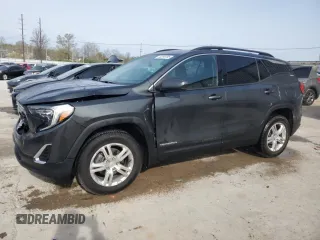 2020 GMC Terrain SLE with VIN 3GKALTEV6LL108989, listed as a Copart auction lot 53298785 with 44,085 mi miles and Salvage Title. Bid and sale history available at DreamBid. Image 1.