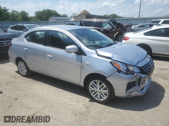 2023 Mitsubishi Mirage G4 ES with VIN ML32FUFJ2PHF01245, listed as a Copart auction lot 62052354 with 3,763 mi miles and Salvage Title. Bid and sale history available at carsss.com. Image 4.