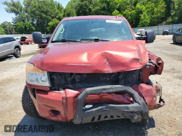 2015 Nissan Titan Pro-4X with VIN 1N6BA0EC5FN506358, listed as a Copart auction lot 56671205 with 153,712 mi miles and Salvage title. Bid and sale history available at DreamBid. Image 5.