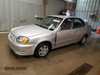 2004 Hyundai Accent GL with VIN KMHCG45C04U544804, listed as a Copart auction lot 72912984 with 121,178 mi miles and Salvage Title. Bid and sale history available at carsss.com. Image 1.