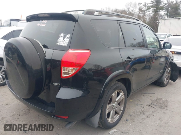 2008 Toyota RAV4 Sport with VIN JTMBK32V885051516, listed as a IAAI auction lot 41252621 with 183,150 mi miles. Bid and sale history available at carsss.com. Image 4.